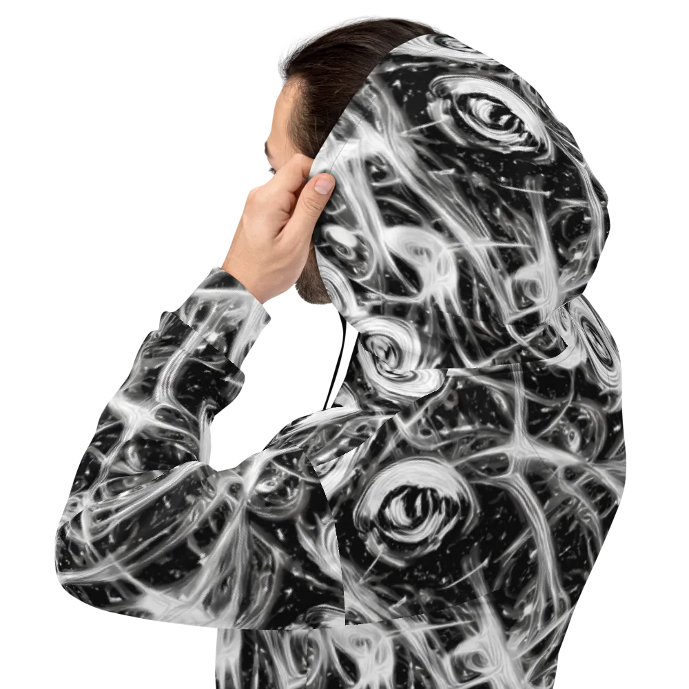 Monochrome Melt on Hoodie — Back