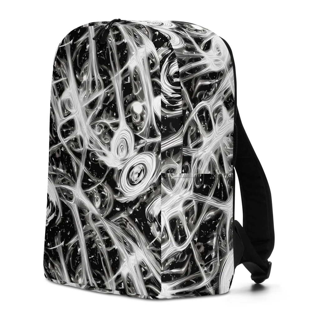 Monochrome Melt on Minimalist Backpack — Left