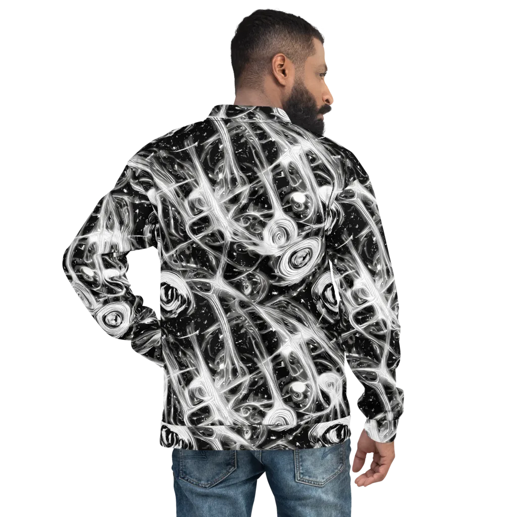 Monochrome Melt on Bomber Jacket — Back