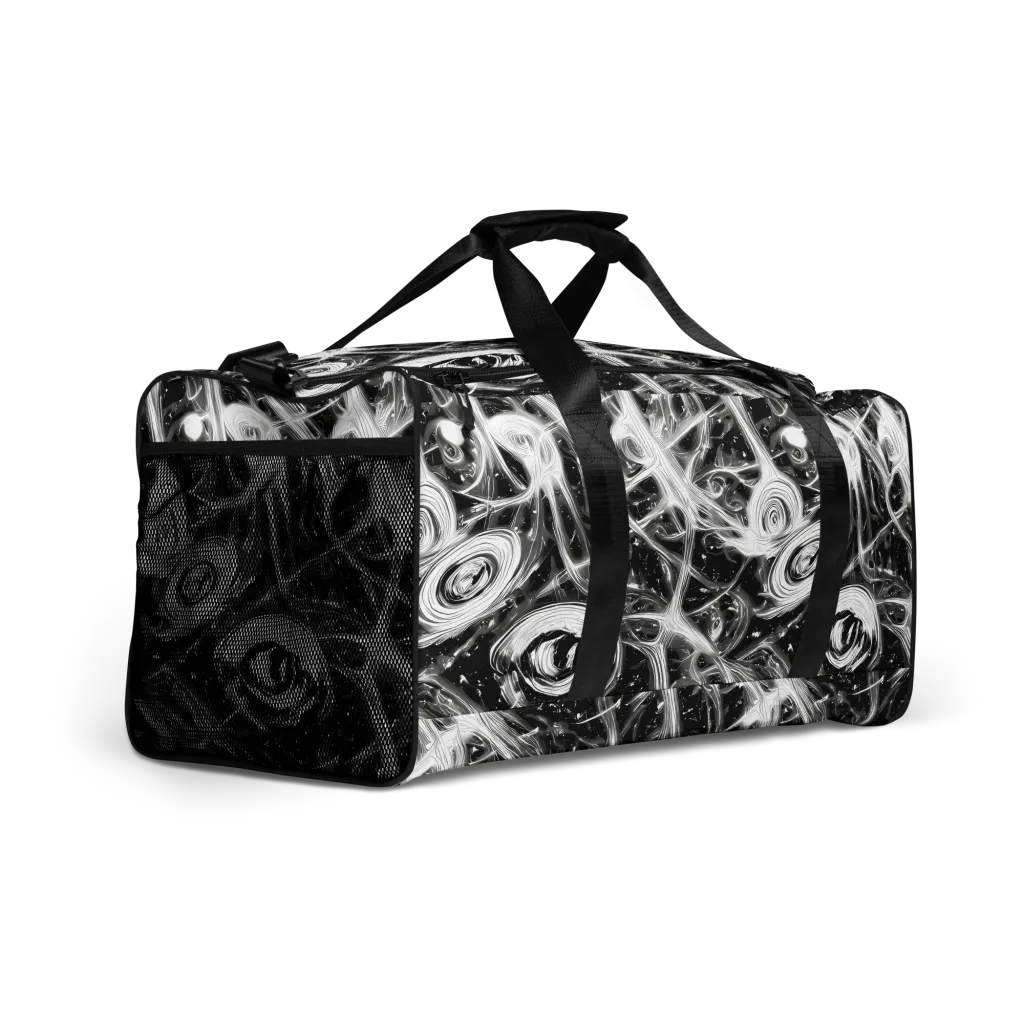 Monochrome Melt on Duffle Bag — Right Front