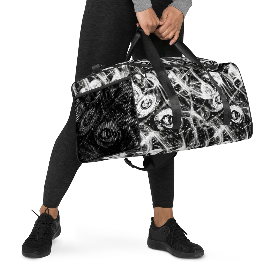 Monochrome Melt on Duffle Bag — Right Front