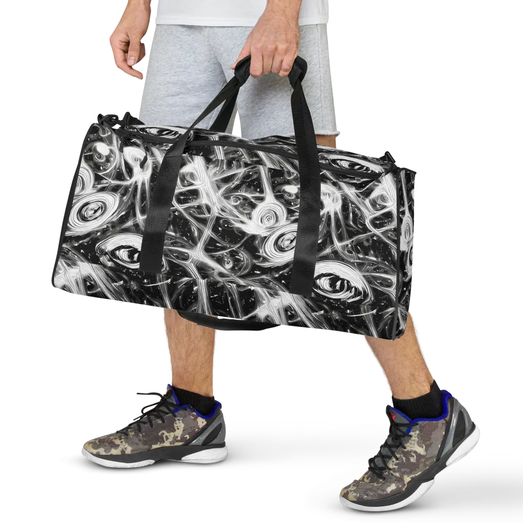 Monochrome Melt on Duffle Bag — Front