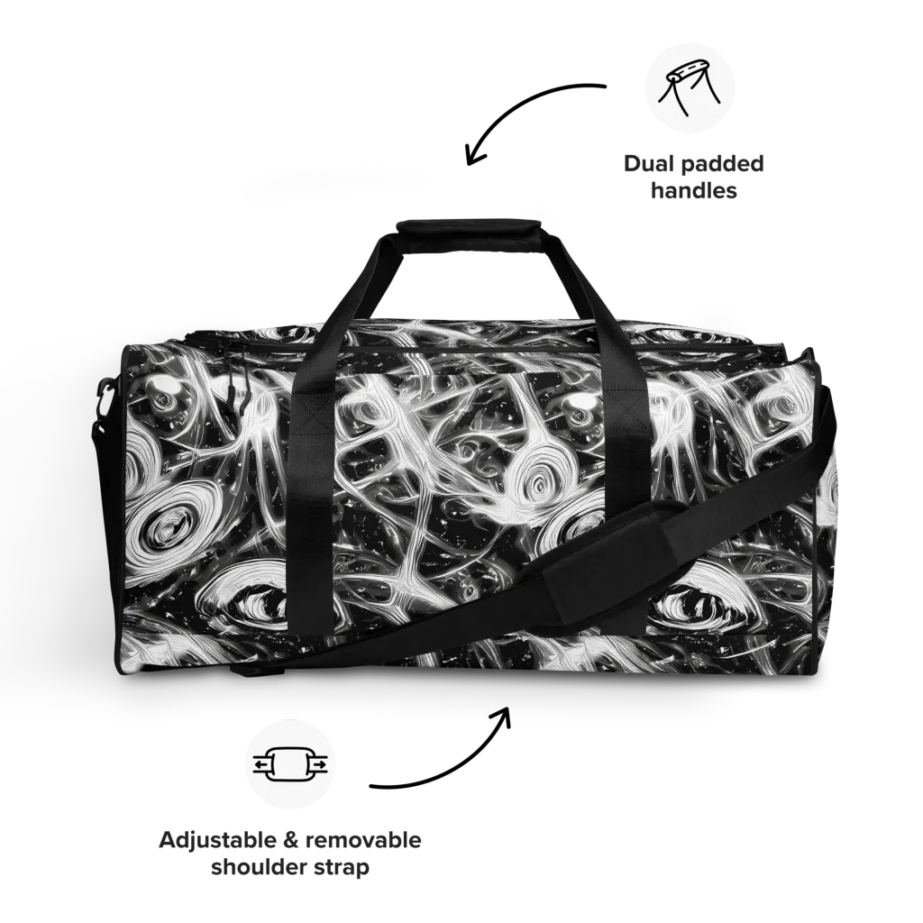 Monochrome Melt on Duffle Bag — Front