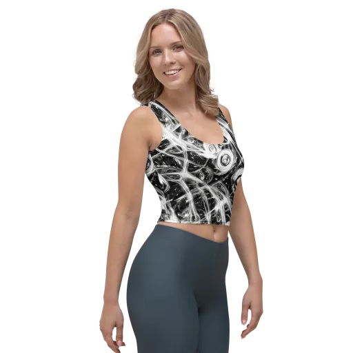 Monochrome Melt on a Crop Top
