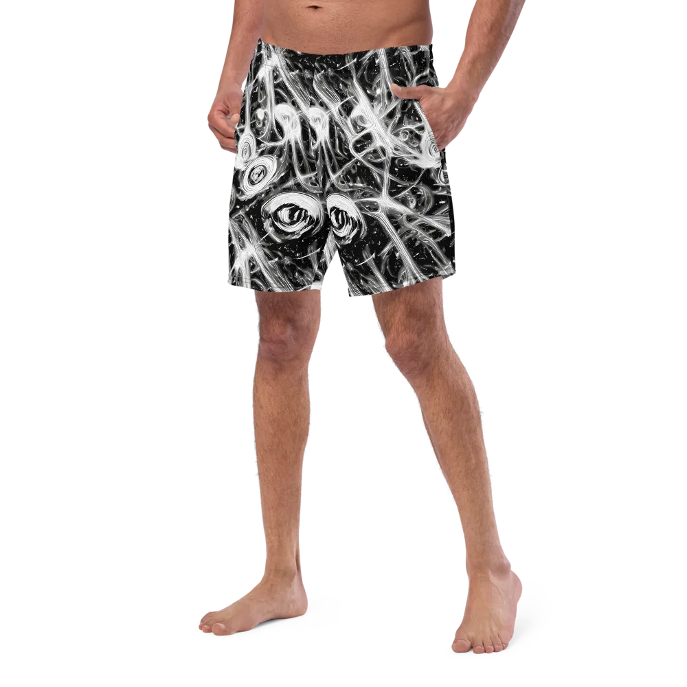 Monochrome Melt on Swim Trunks — Left Front