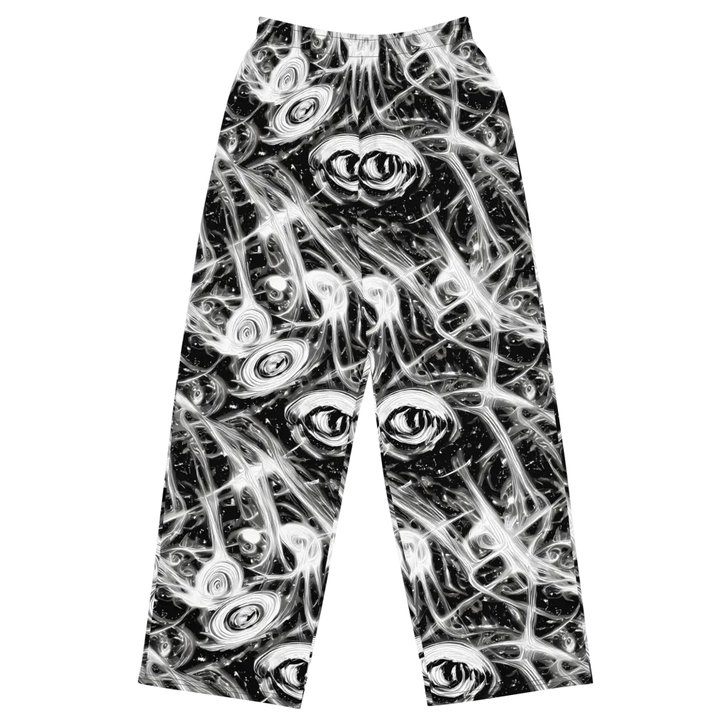Monochrome Melt on Wide-Leg Pants — Front