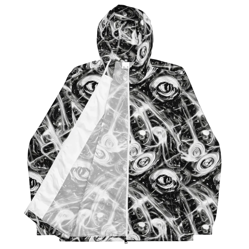Monochrome Melt on Men's Windbreaker — Front
