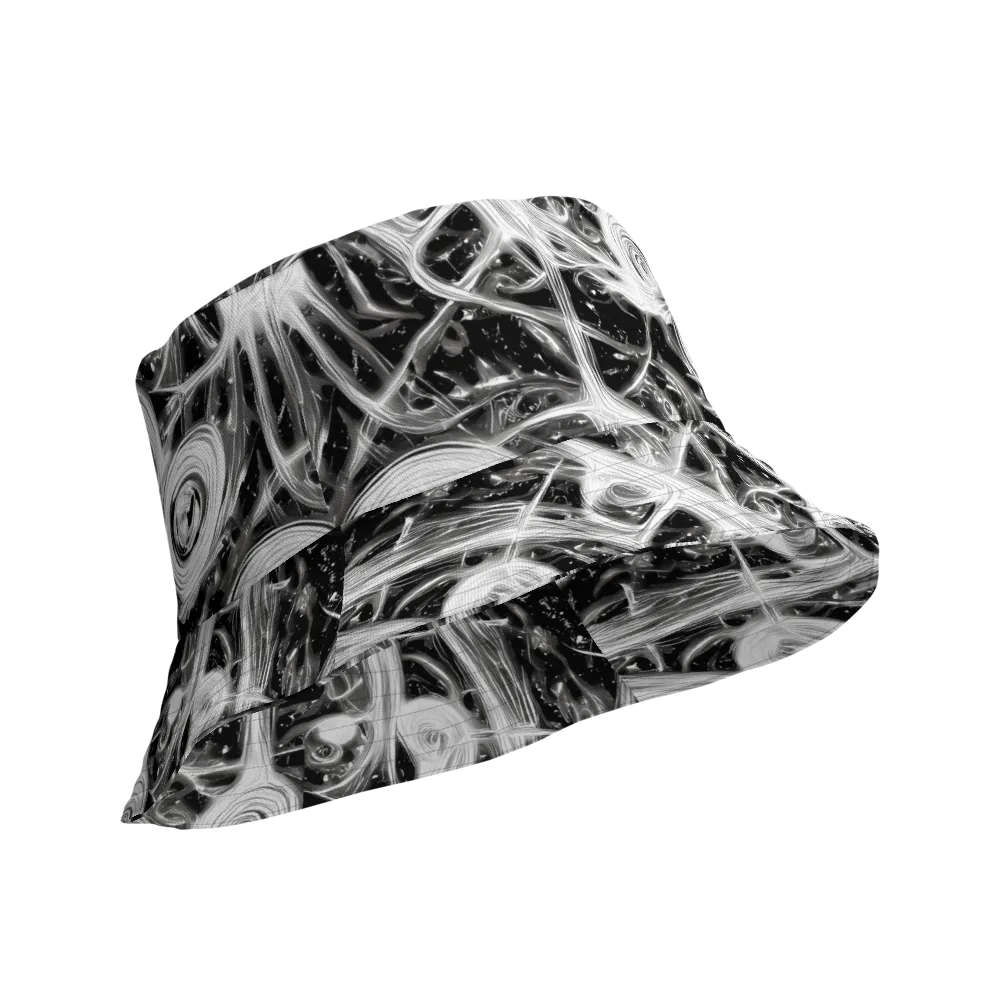 Monochrome Melt on Reversible Bucket Hat — Product details Outside