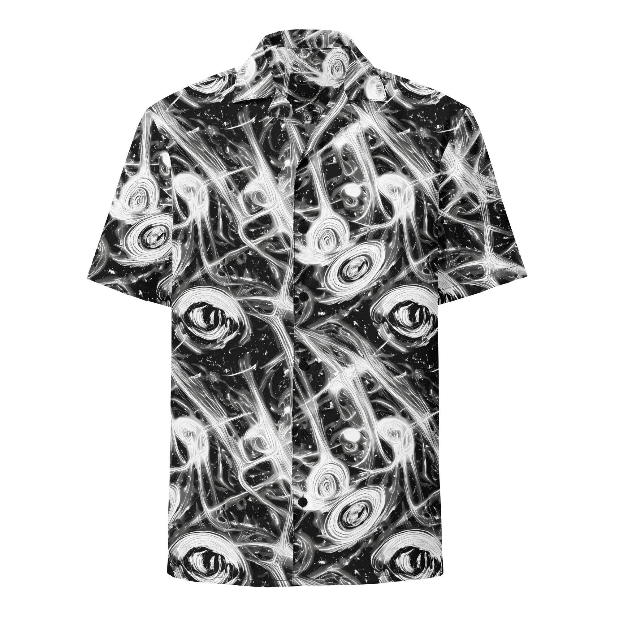 Monochrome Melt on Button Shirt — Front