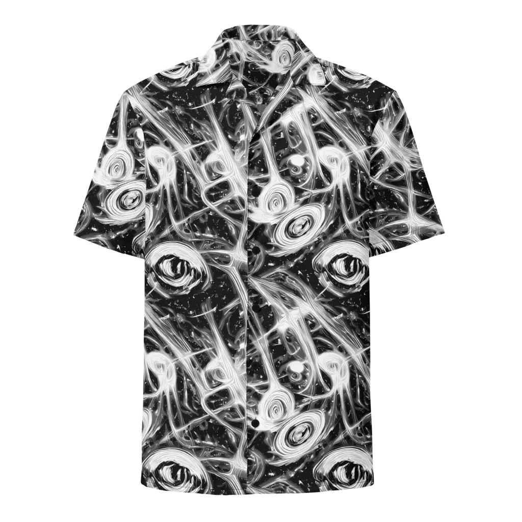 Monochrome Melt on Button Shirt — Front