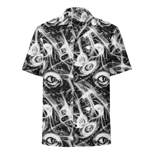 Monochrome Melt on a Button Shirt