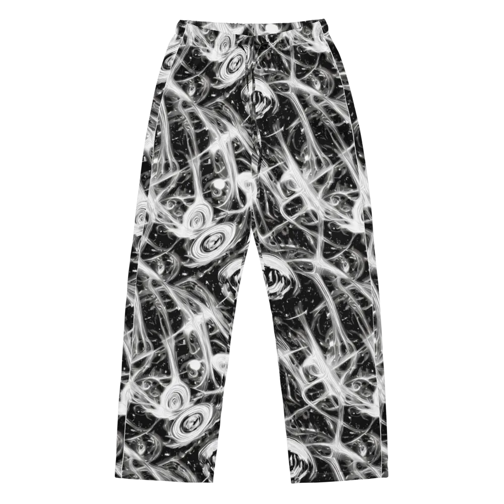 Monochrome Melt on Women's Pajama Pants — Front