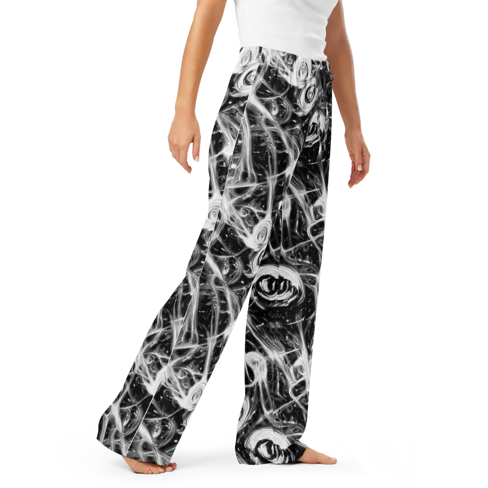Monochrome Melt on Women's Pajama Pants — Right Front