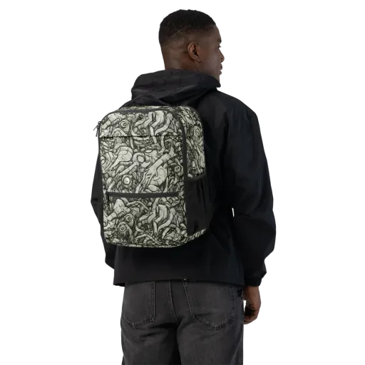 Inkwood Labyrinth on a Utility Backpack