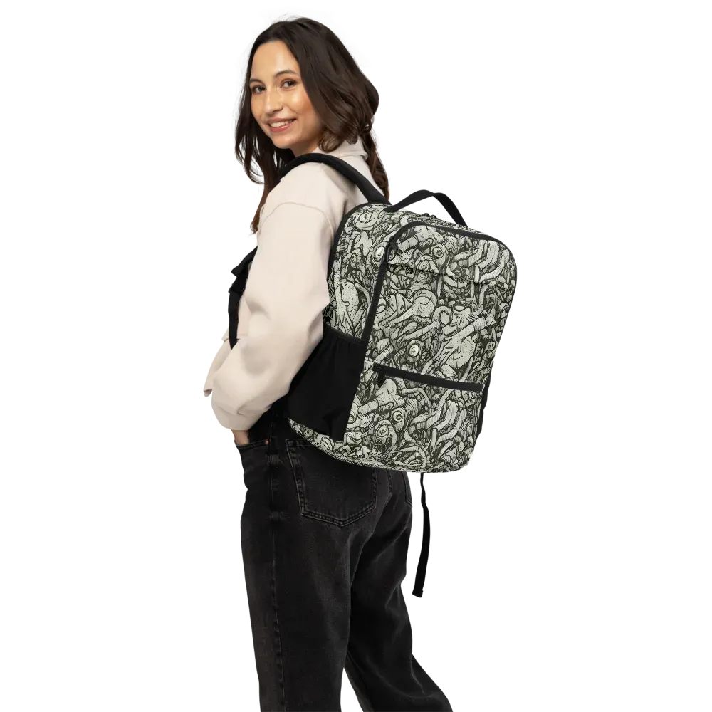 Inkwood Labyrinth on Utility Backpack — Back