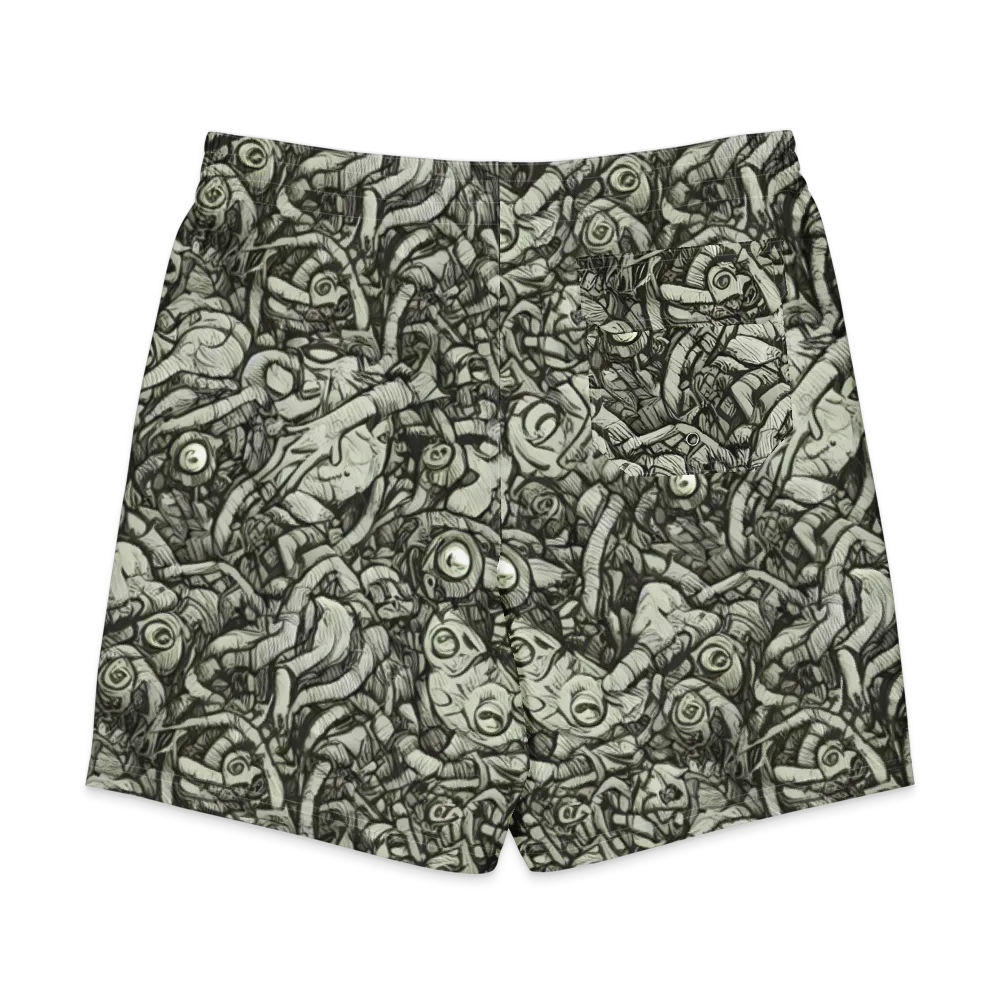 Inkwood Labyrinth on Men's Board Shorts — Back