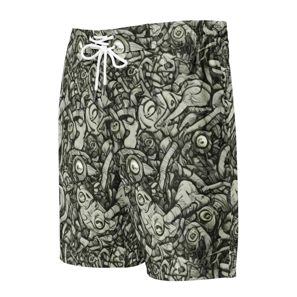 Inkwood Labyrinth on Men's Board Shorts — Front
