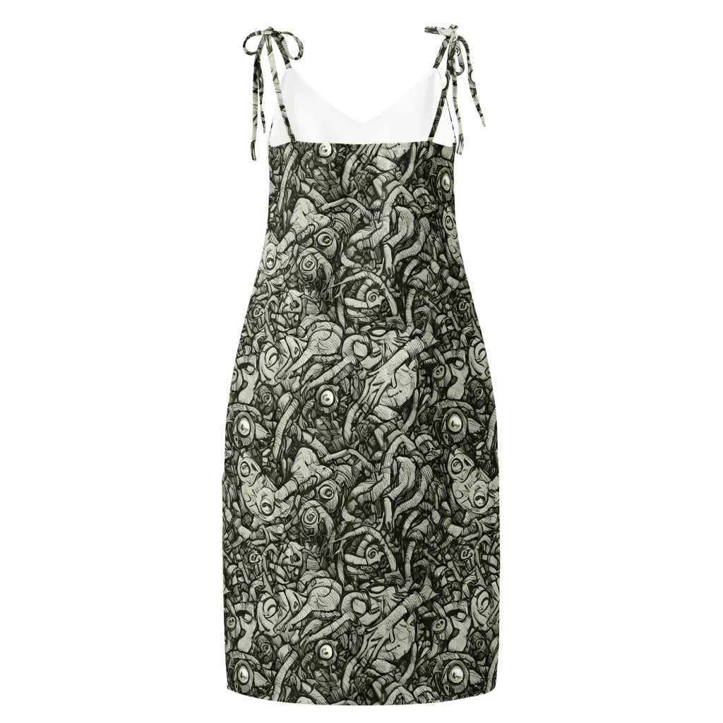 Inkwood Labyrinth on Slip Dress — Back