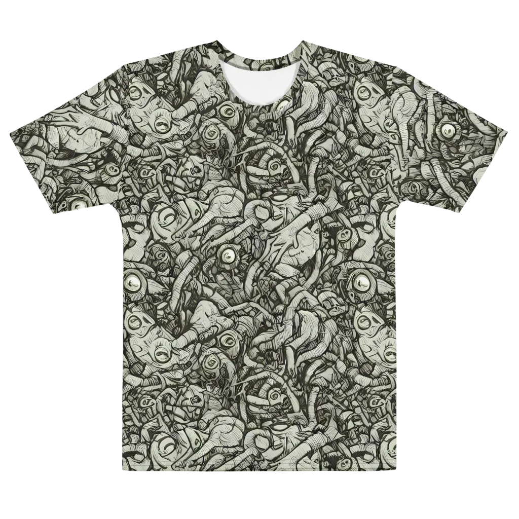 Inkwood Labyrinth on Men's Cotton Crew Neck T-Shirt — Front