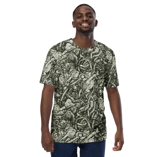 Inkwood Labyrinth on a Men's Crew Neck T-Shirt