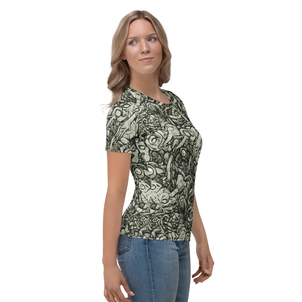 Inkwood Labyrinth on Women's Crew Neck T-Shirt — Right