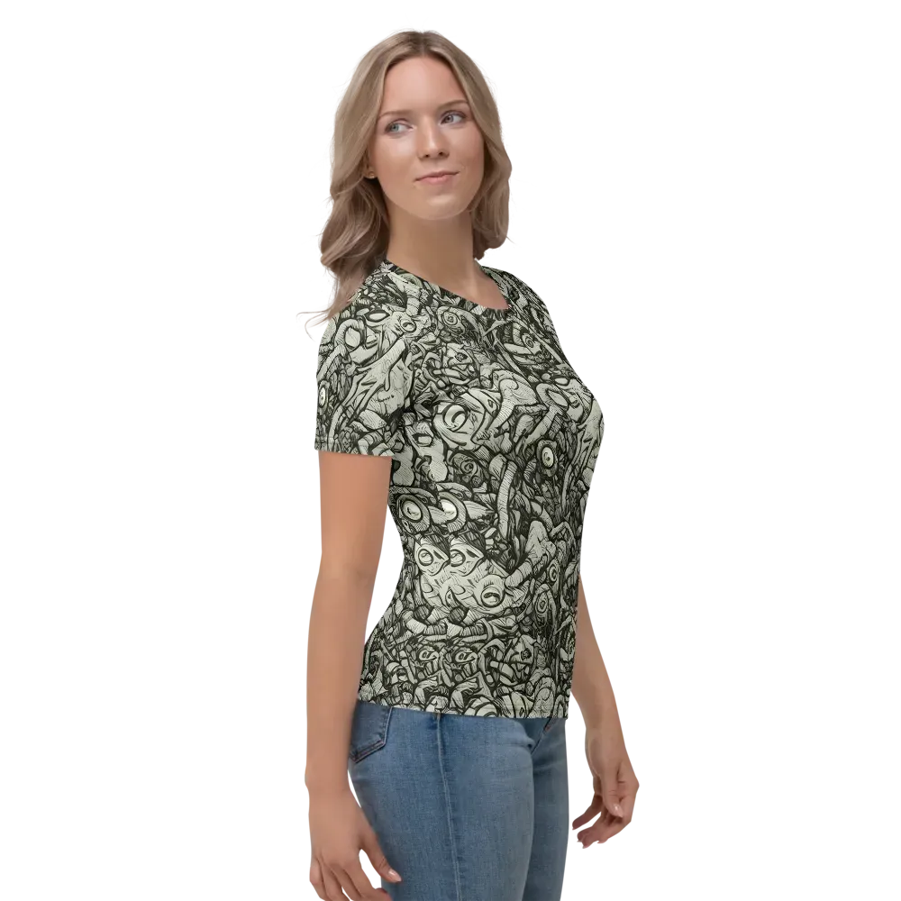 Inkwood Labyrinth on Women's Crew Neck T-Shirt — Right