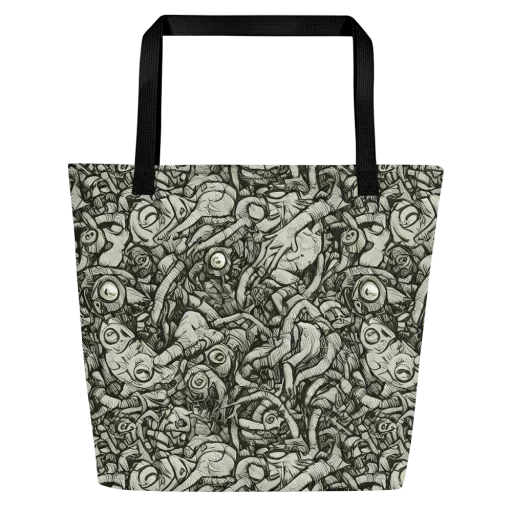 Inkwood Labyrinth on a Large Tote Bag W/ Pocket