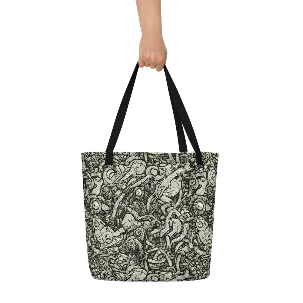 Inkwood Labyrinth on Large Tote Bag W/ Pocket — Front