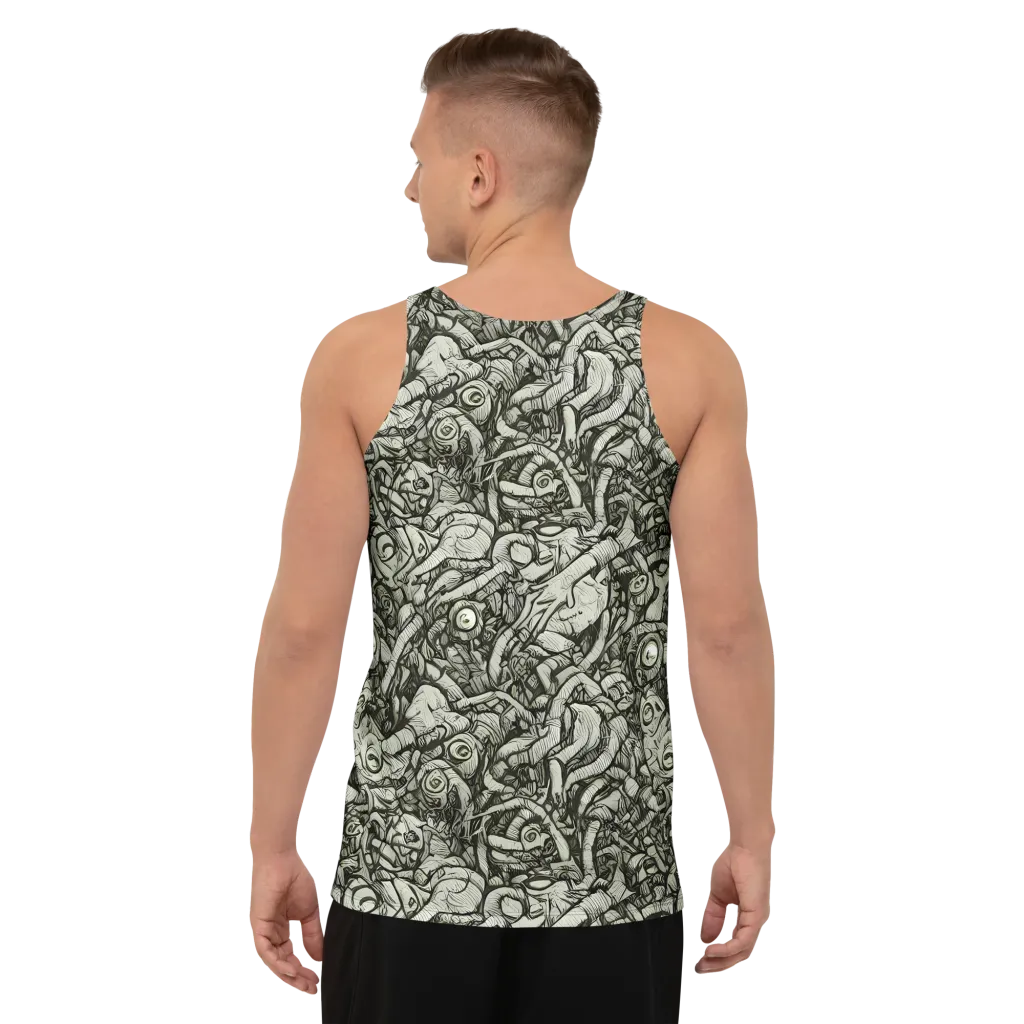 Inkwood Labyrinth on Men's Tank Top — Back
