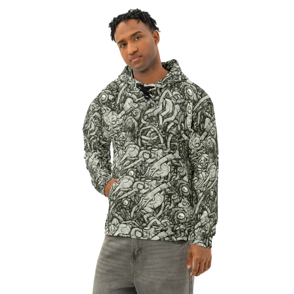 Inkwood Labyrinth on Cotton Hoodie — Left Front