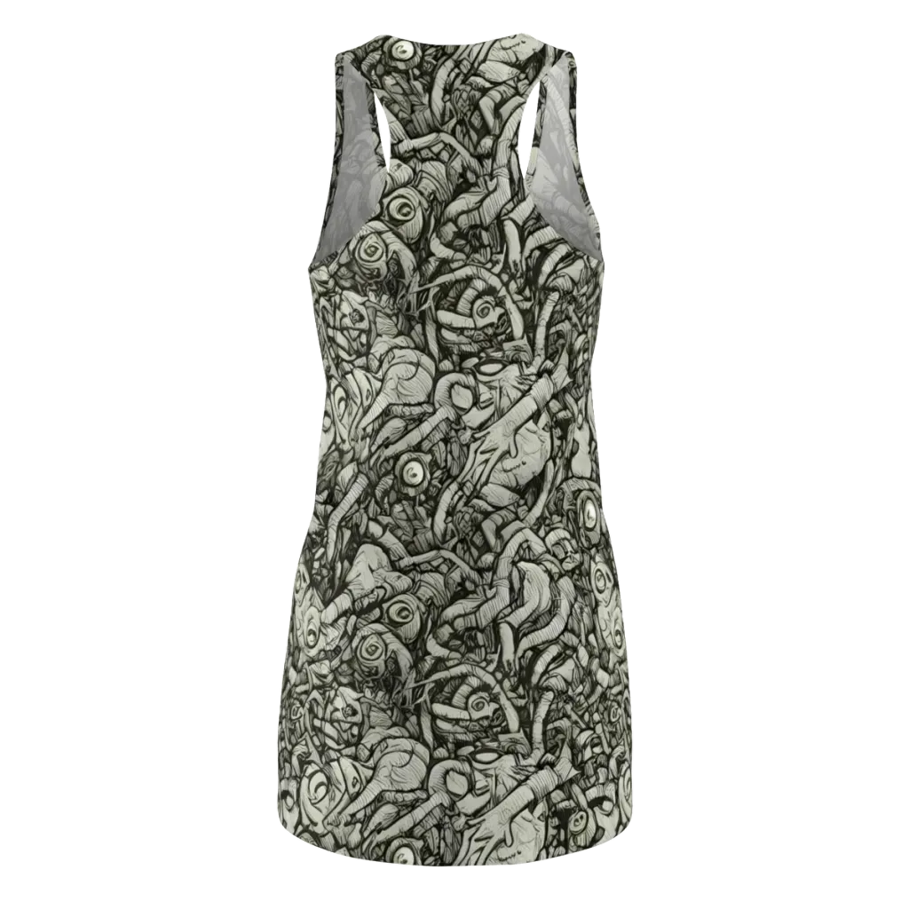 Inkwood Labyrinth on Racerback Dress — Back
