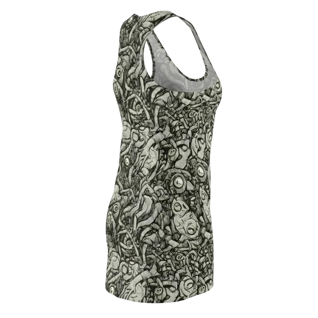 Inkwood Labyrinth on Racerback Dress — Back Side