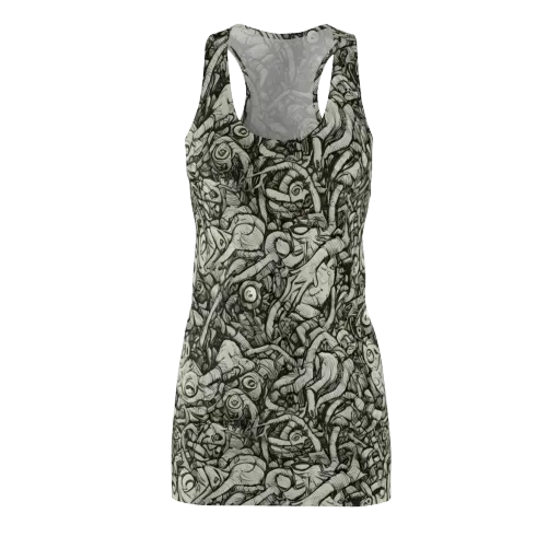 Inkwood Labyrinth on a Racerback Dress
