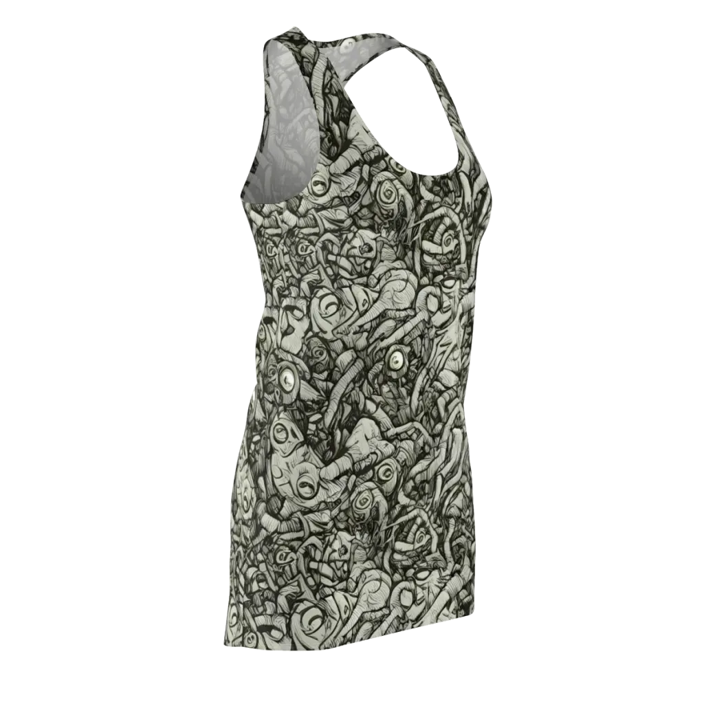 Inkwood Labyrinth on Racerback Dress — Front Side