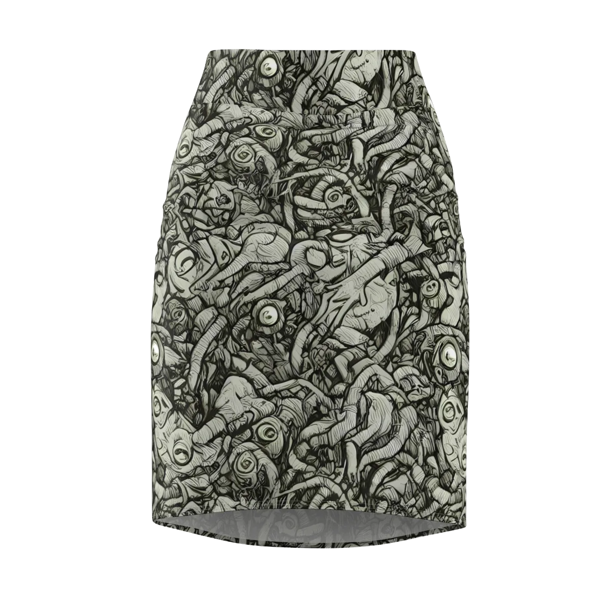 Inkwood Labyrinth on Pencil Skirt — Front