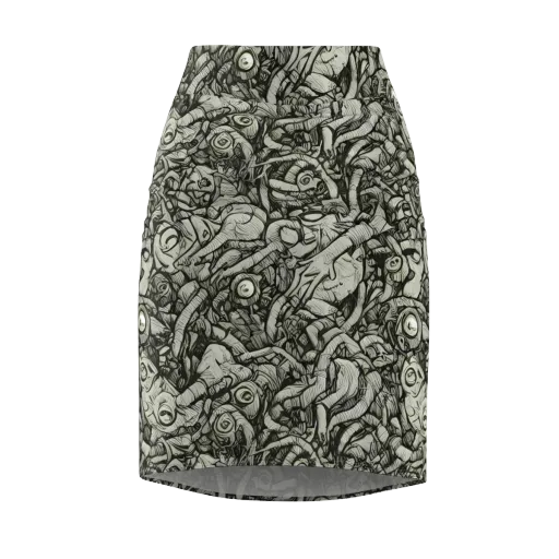 Inkwood Labyrinth on a Pencil Skirt