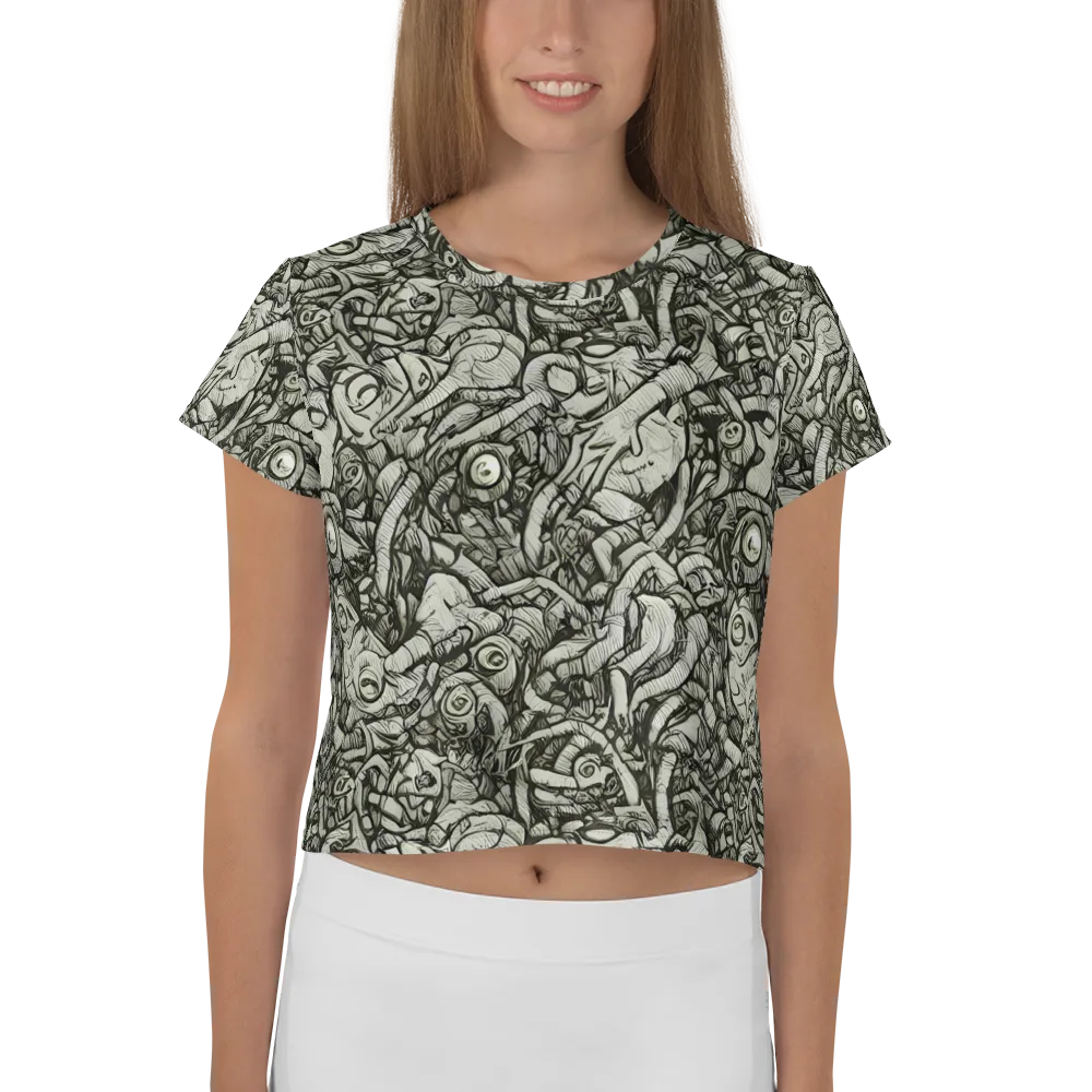 Inkwood Labyrinth on Crop Tee — Front