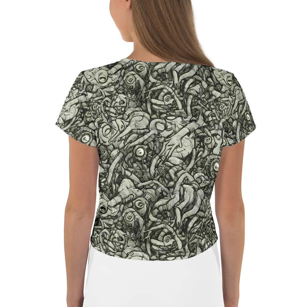Inkwood Labyrinth on Crop Tee — Back