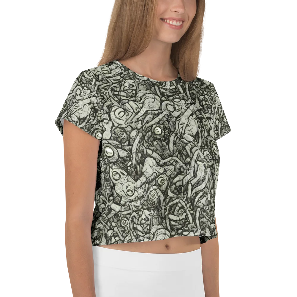 Inkwood Labyrinth on Crop Tee — Right
