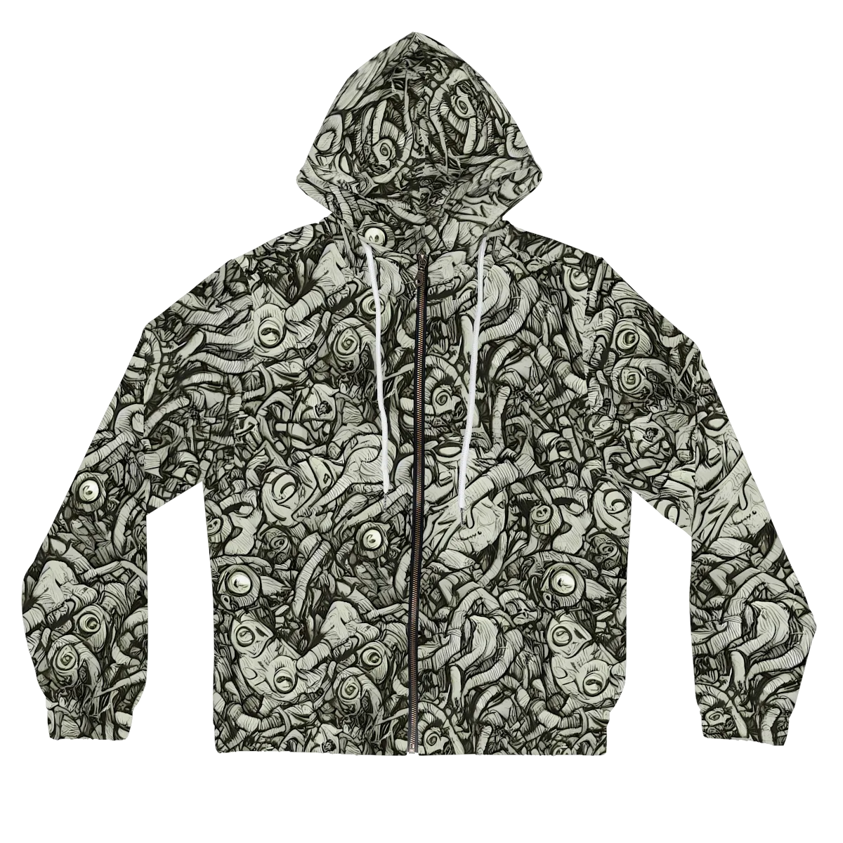 Inkwood Labyrinth on Women's Full-Zip Hoodie — Front