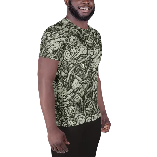 Inkwood Labyrinth on a Men's Athletic T-Shirt