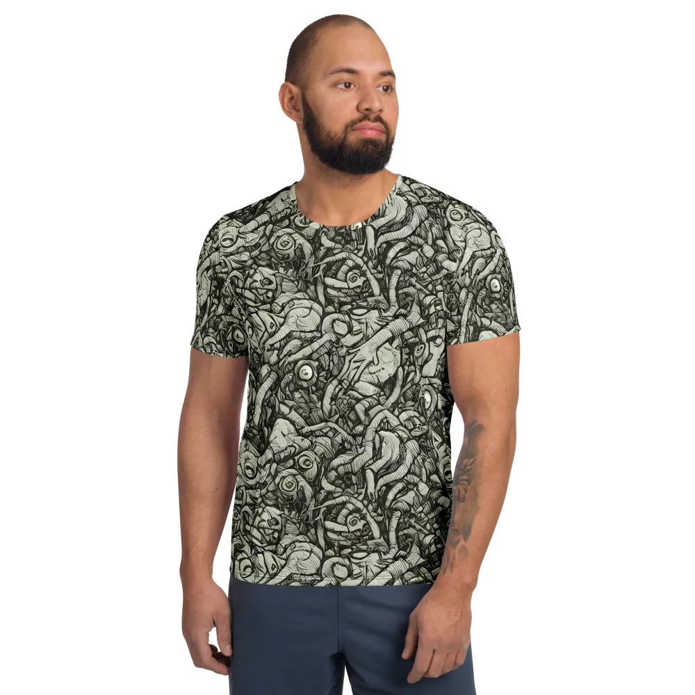 Inkwood Labyrinth on Men's Athletic T-Shirt — Front