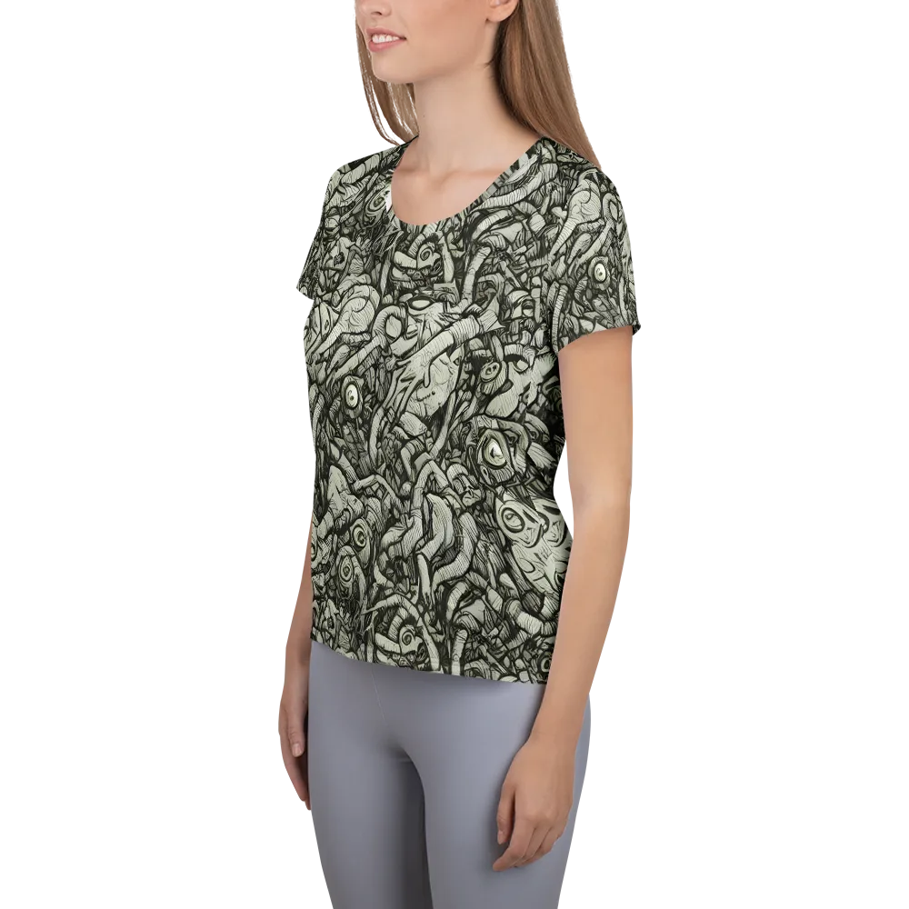 Inkwood Labyrinth on Women's Athletic T-Shirt — Left