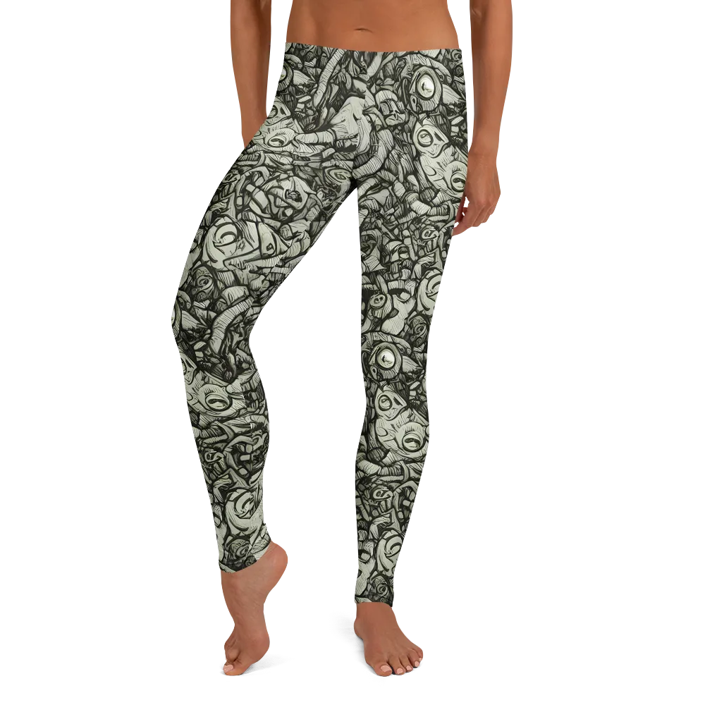 Inkwood Labyrinth on Leggings — Front