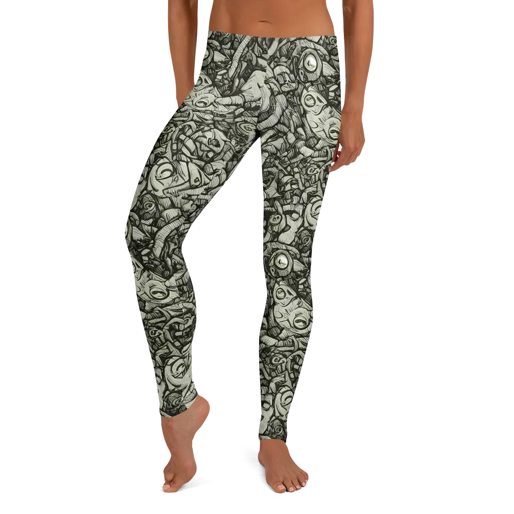 Inkwood Labyrinth on Leggings — Front