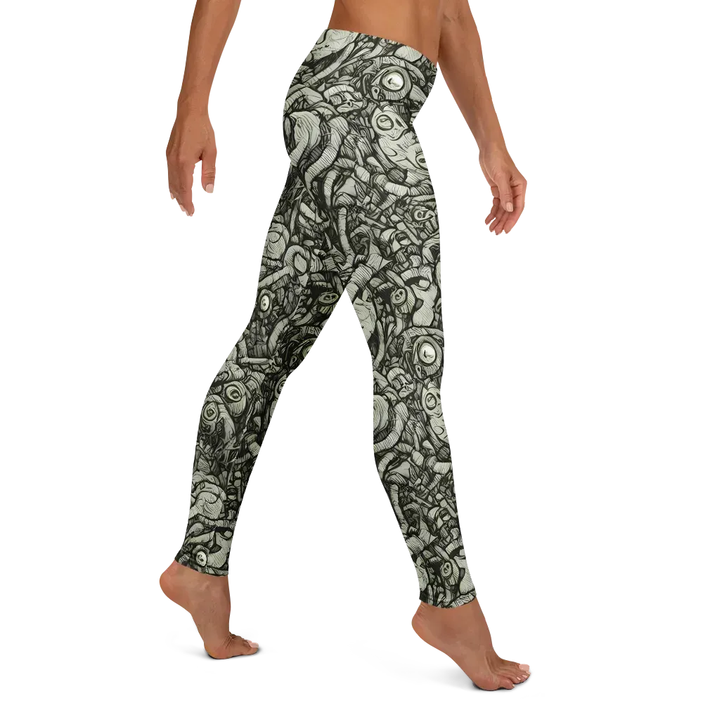 Inkwood Labyrinth on Leggings — Right
