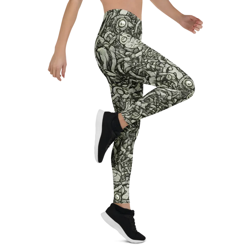 Inkwood Labyrinth on Leggings — Right