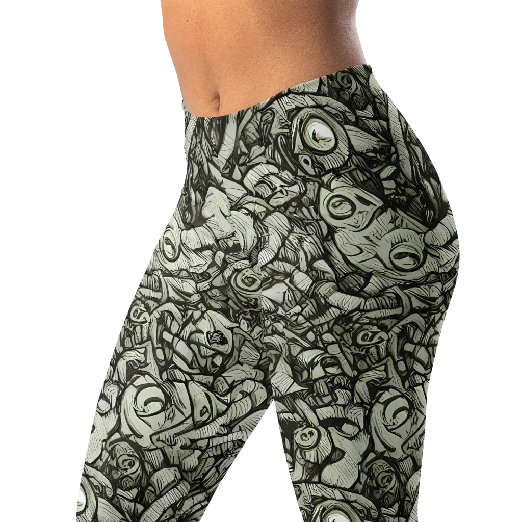 Inkwood Labyrinth on Leggings — Left Front