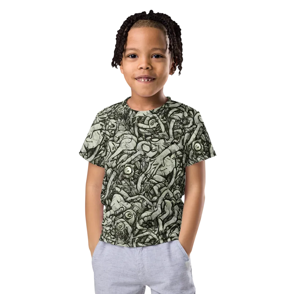 Inkwood Labyrinth on Kids Crew Neck T-Shirt — Front
