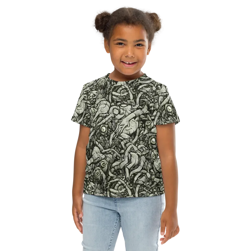 Inkwood Labyrinth on Kids Crew Neck T-Shirt — Front